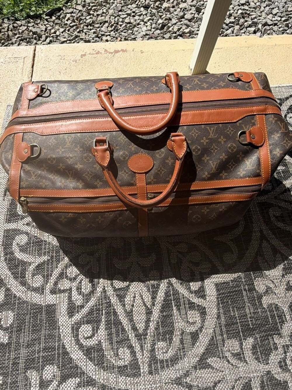 Louis Vuitton Monogram Sac Chaussures Vintage Shoe Travel Bag